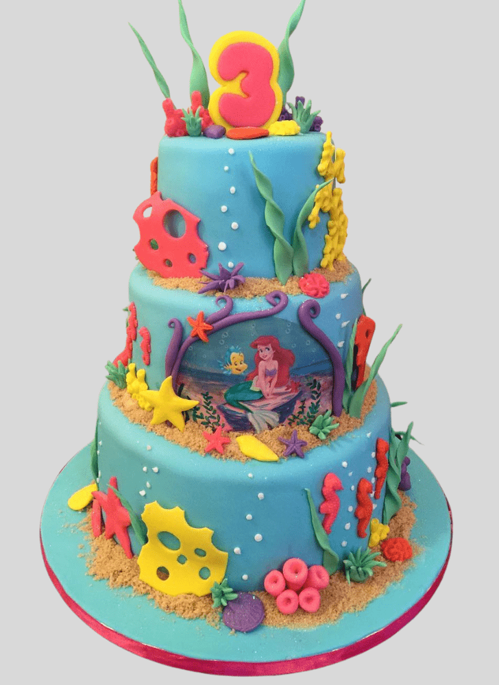 Alluring Little Mermaid Cake