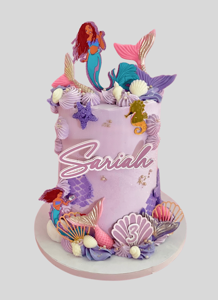 Angelic Little Mermaid Cake