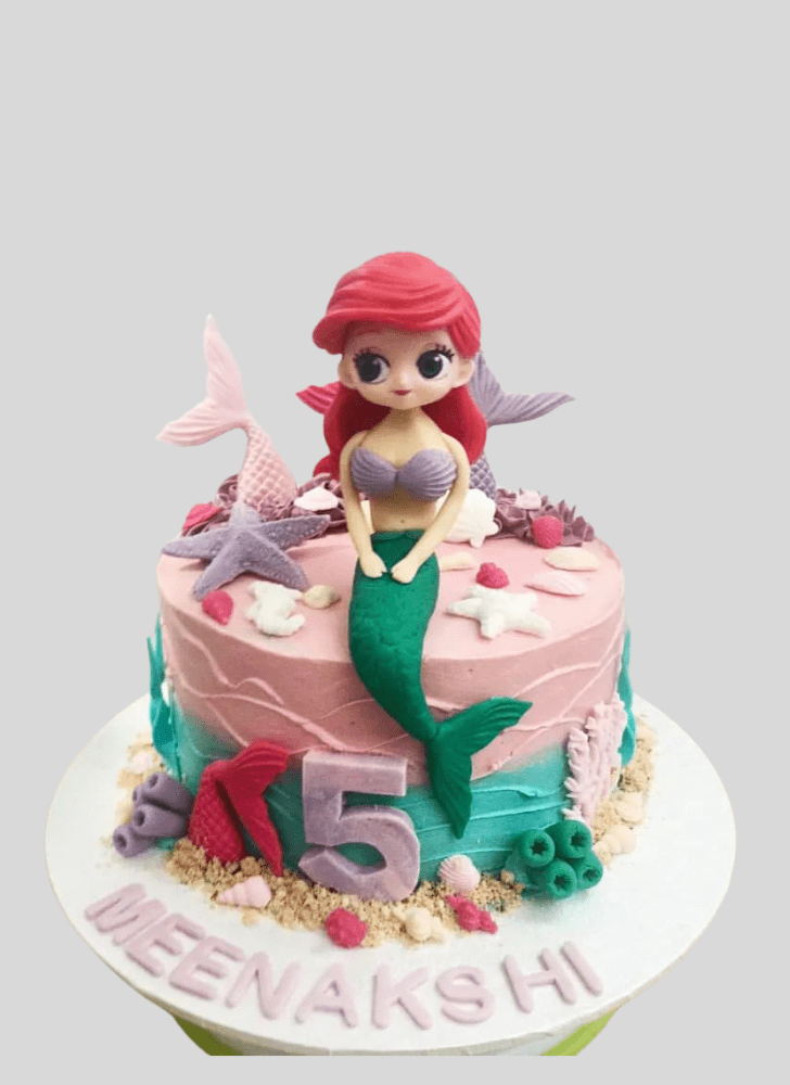 Appealing Little Mermaid Cake