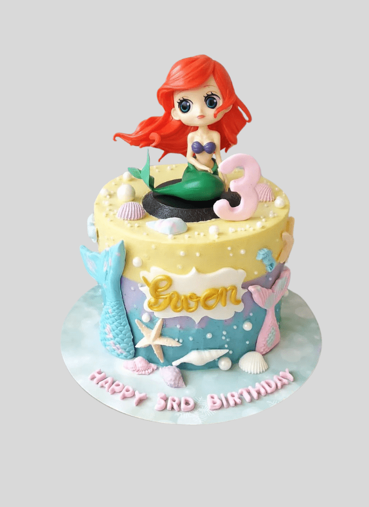 Classy Little Mermaid Cake