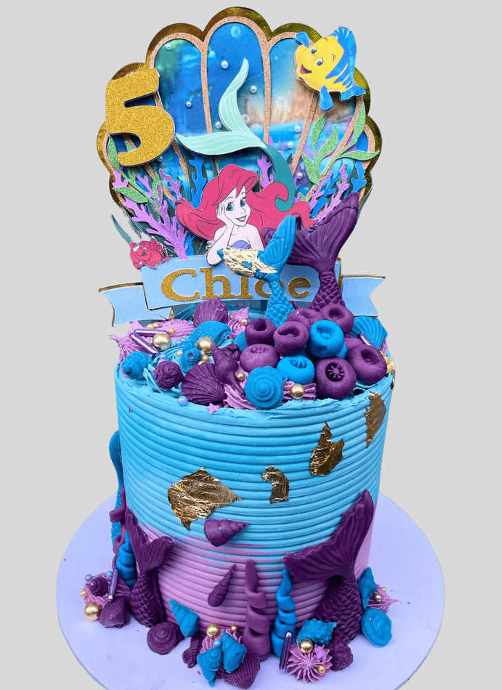 Comely Little Mermaid Cake