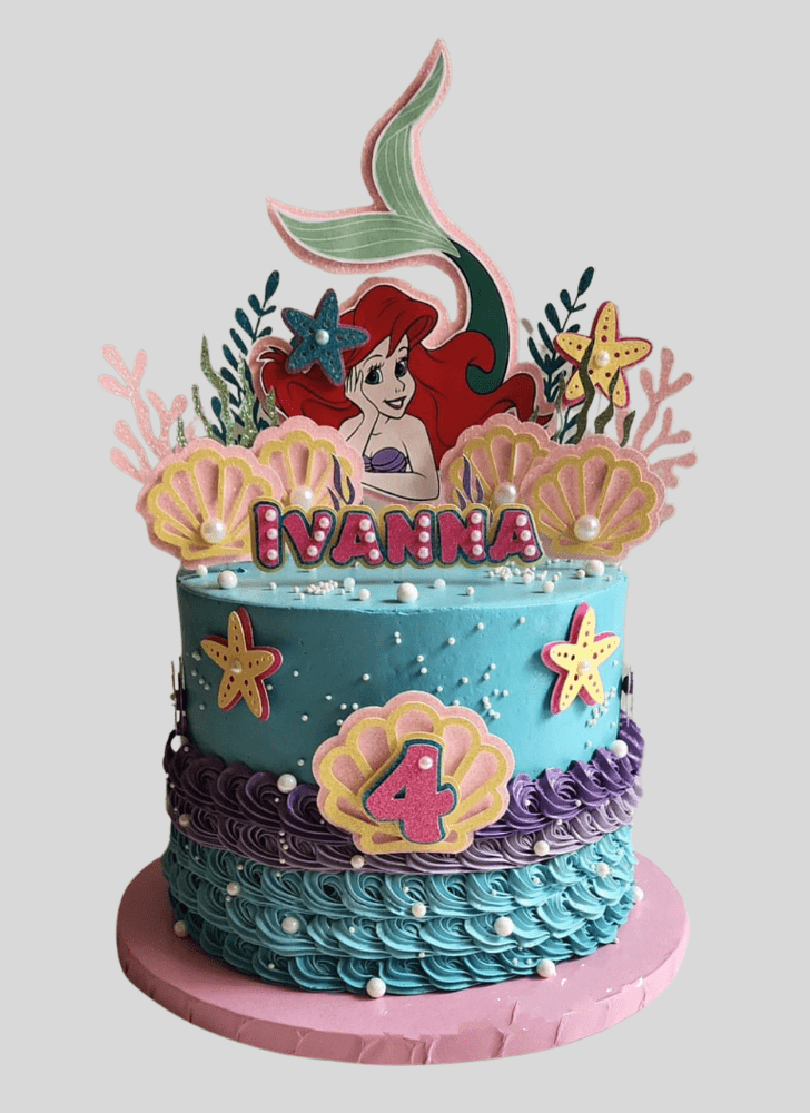 Cute Little Mermaid Cake