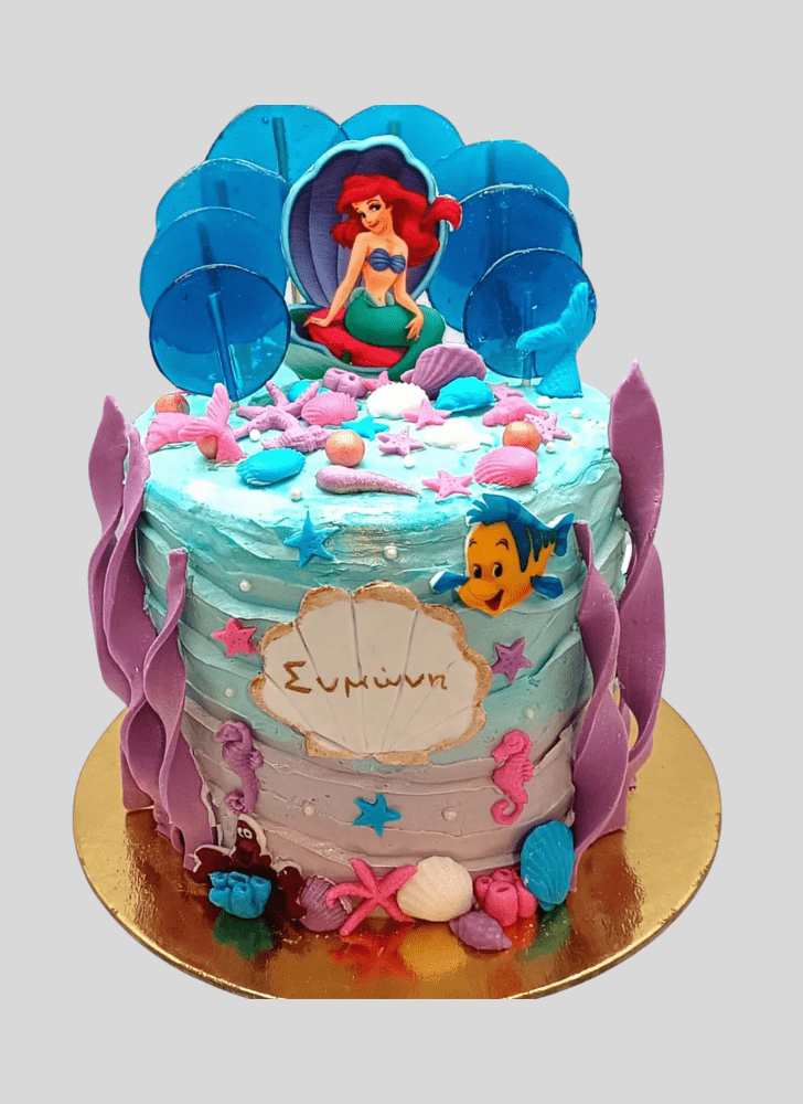 Delightful Little Mermaid Cake