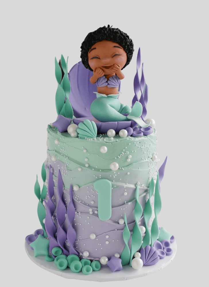 Enticing Little Mermaid Cake