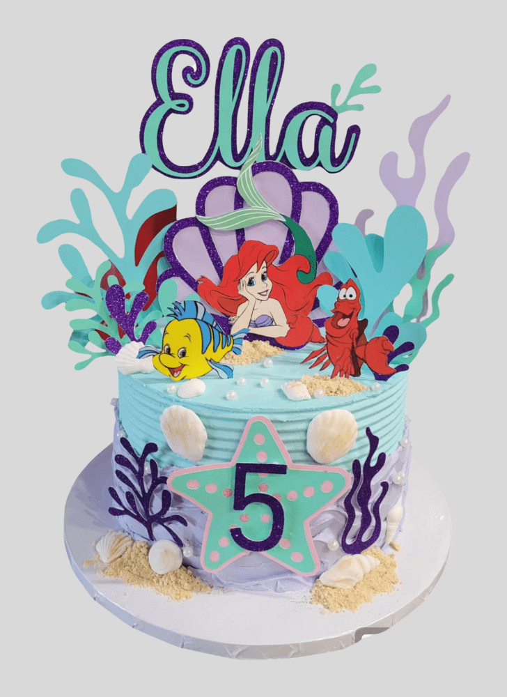 Excellent Little Mermaid Cake