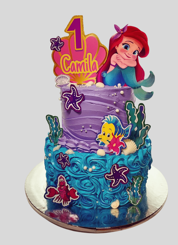 Fair Little Mermaid Cake