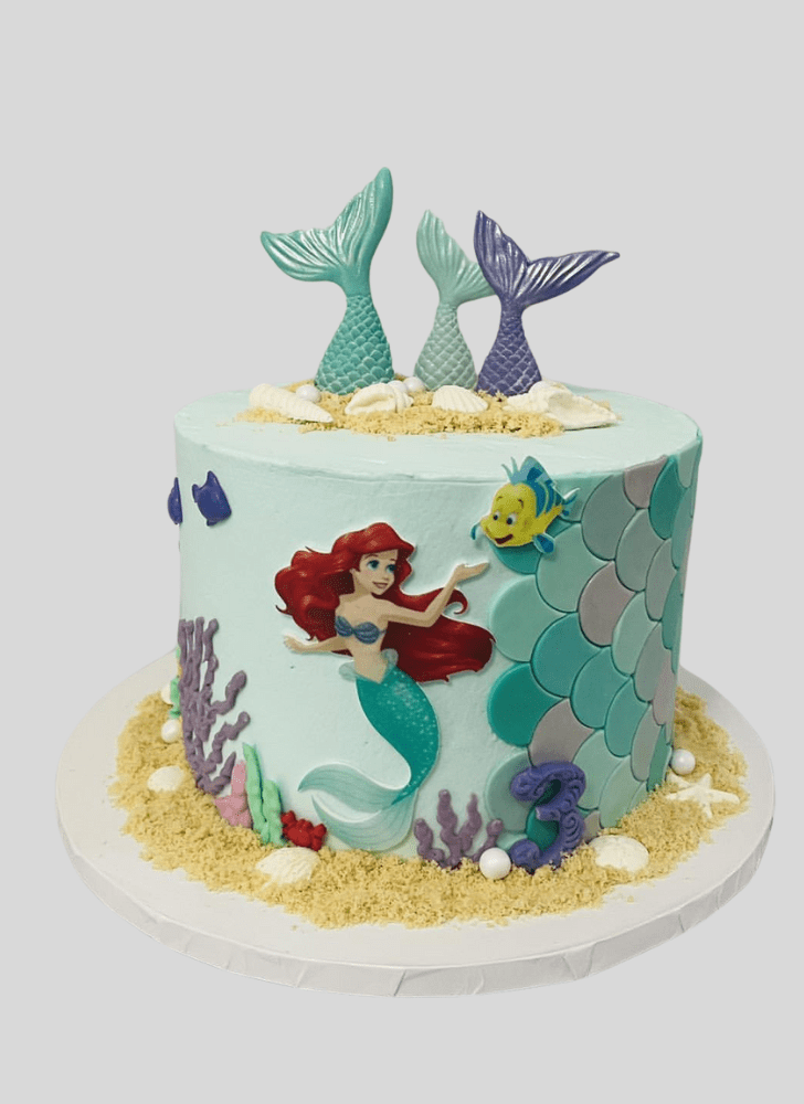 Fascinating Little Mermaid Cake