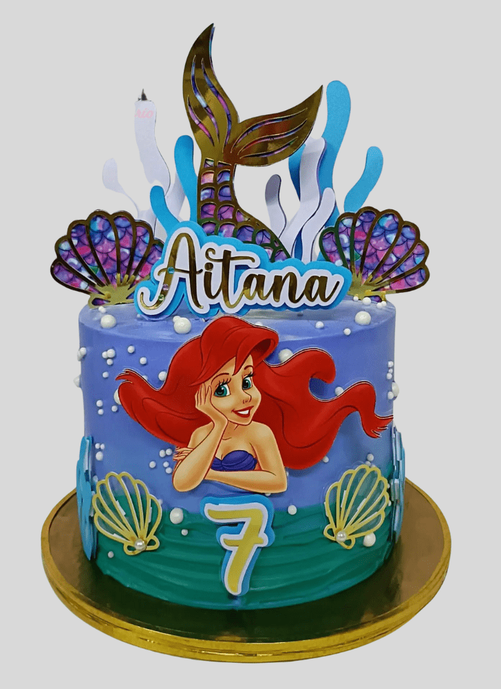 Fetching Little Mermaid Cake