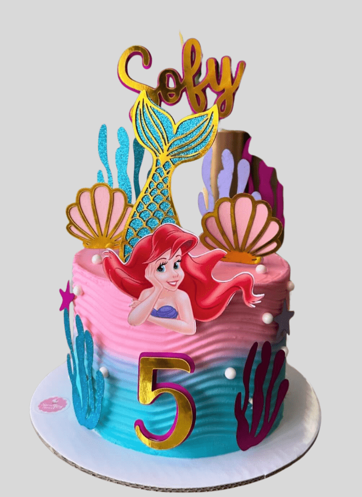 Gorgeous Little Mermaid Cake