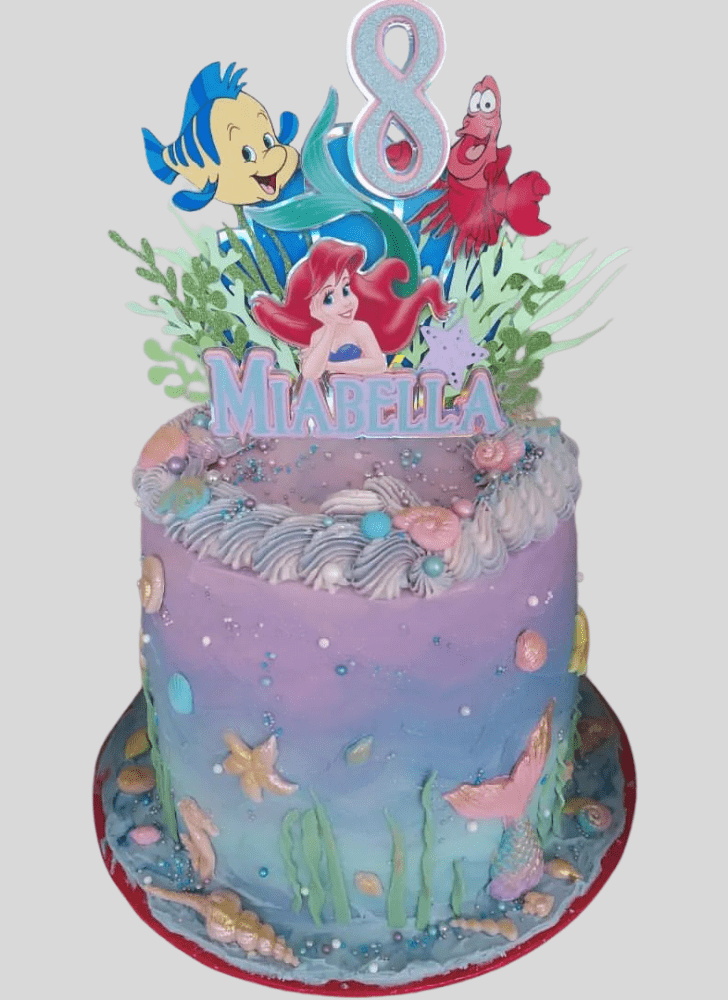 Graceful Little Mermaid Cake