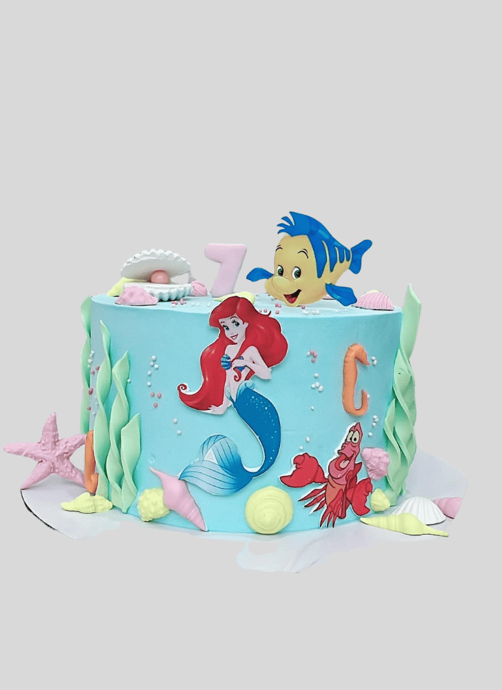 Mesmeric Little Mermaid Cake