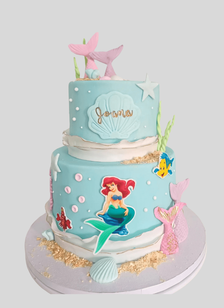 Radiant Little Mermaid Cake