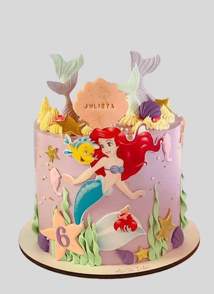 Wonderful Little Mermaid Cake Design