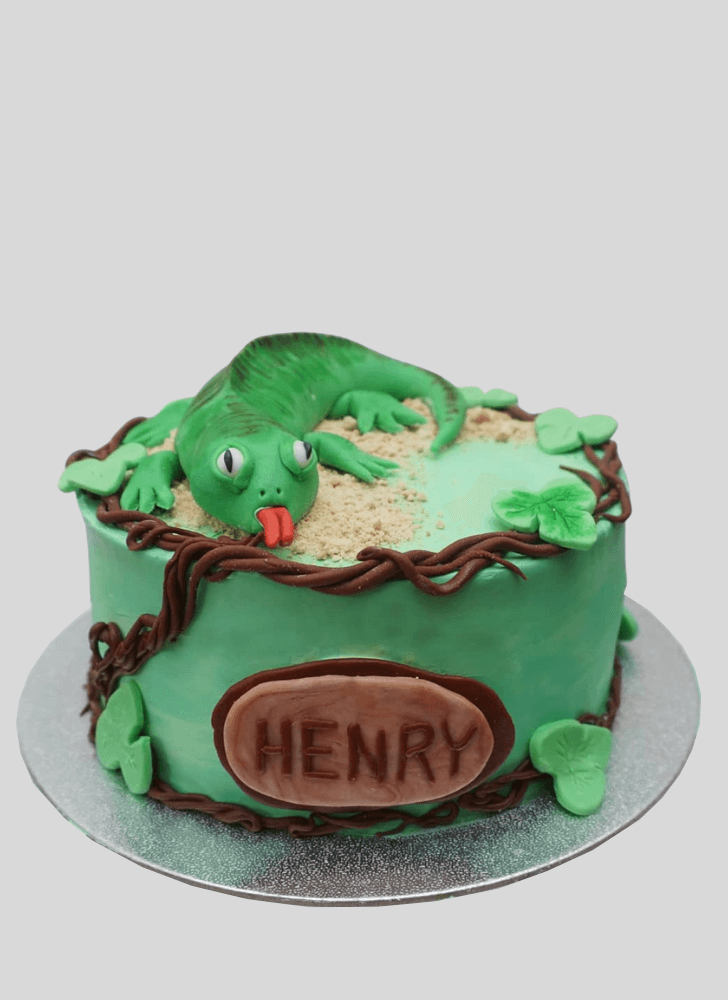 Delicate Lizard Cake