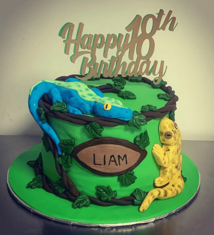 Admirable Lizard Cake Design