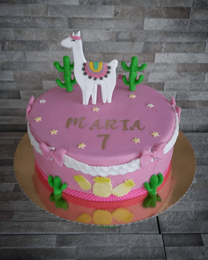 Gorgeous Llama Cake