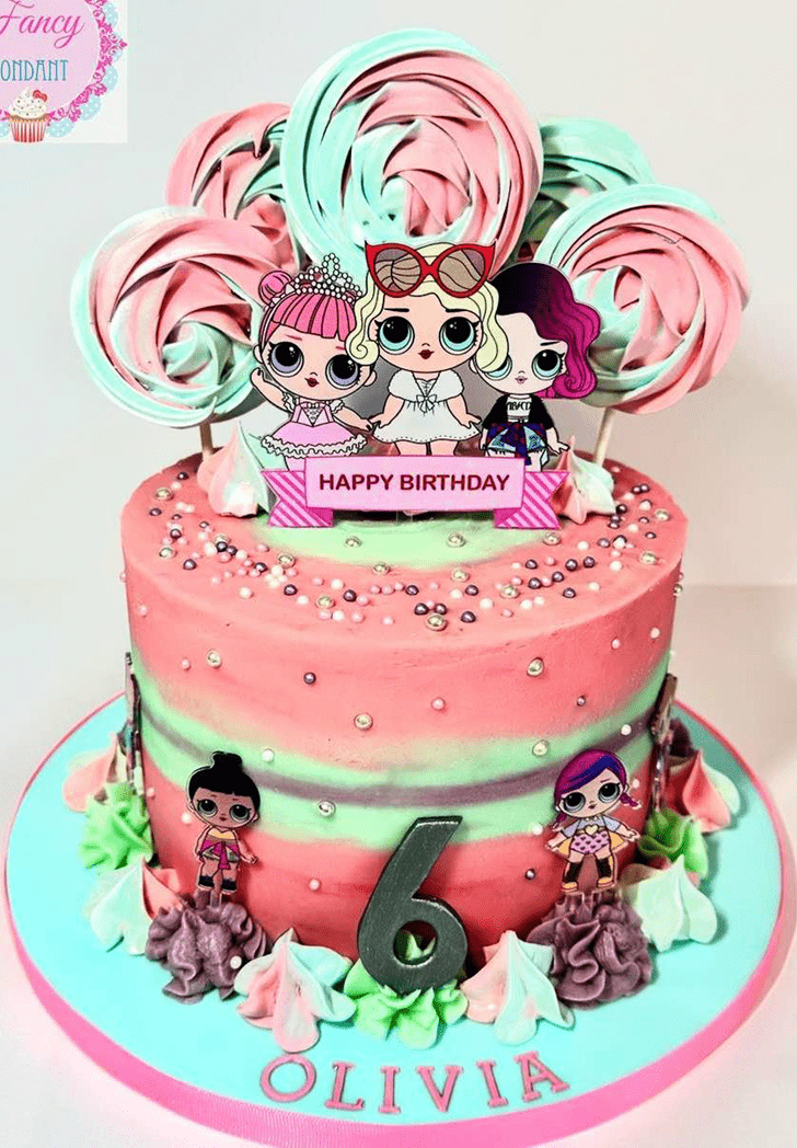 Delicate Lol Surprise Doll Cake