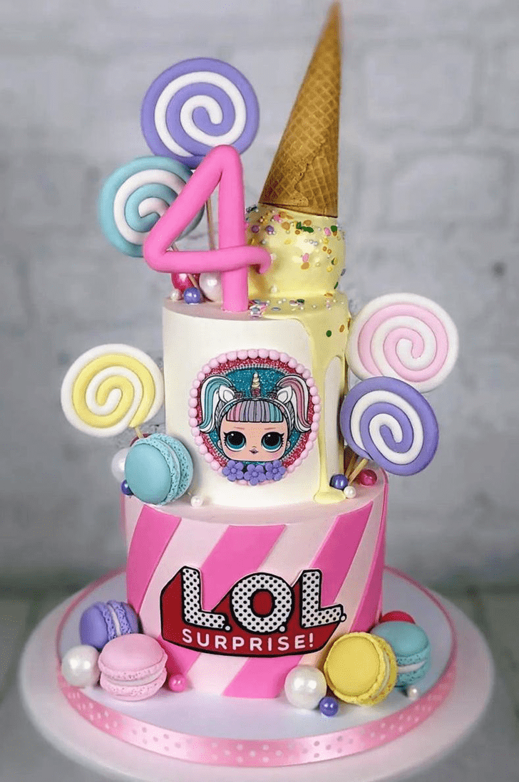 Inviting Lol Surprise Doll Cake