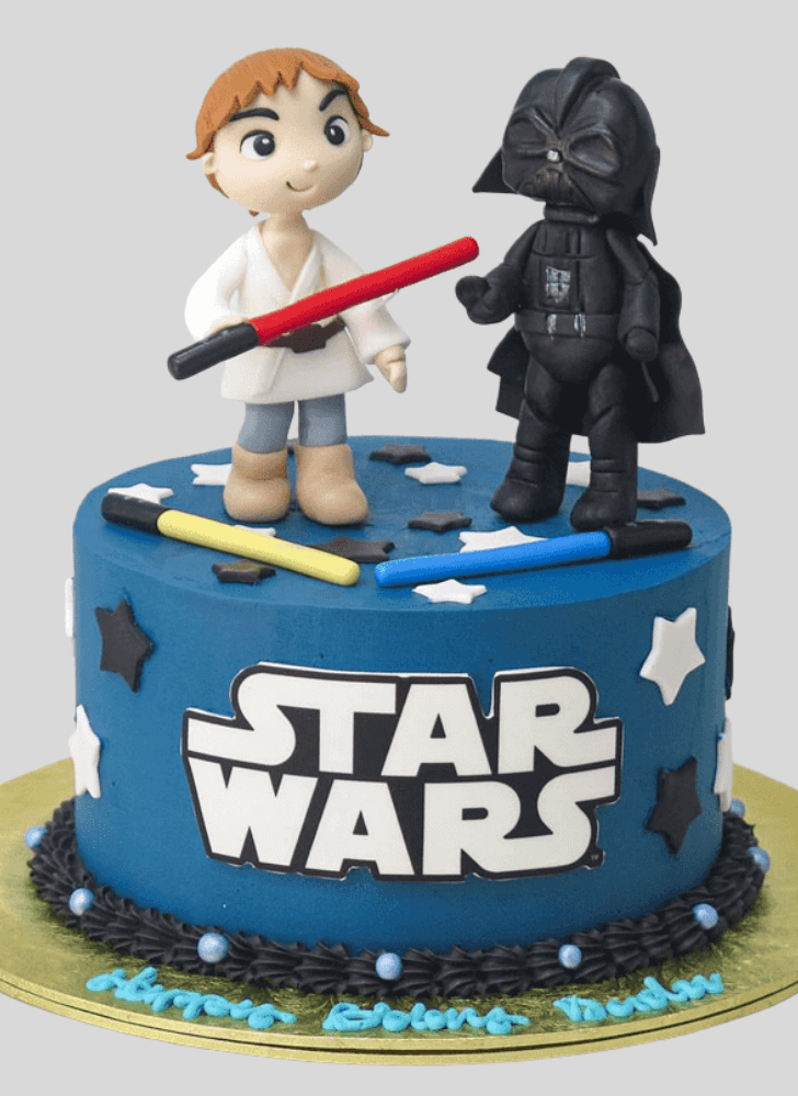 Admirable Luke Skywalker Cake Design
