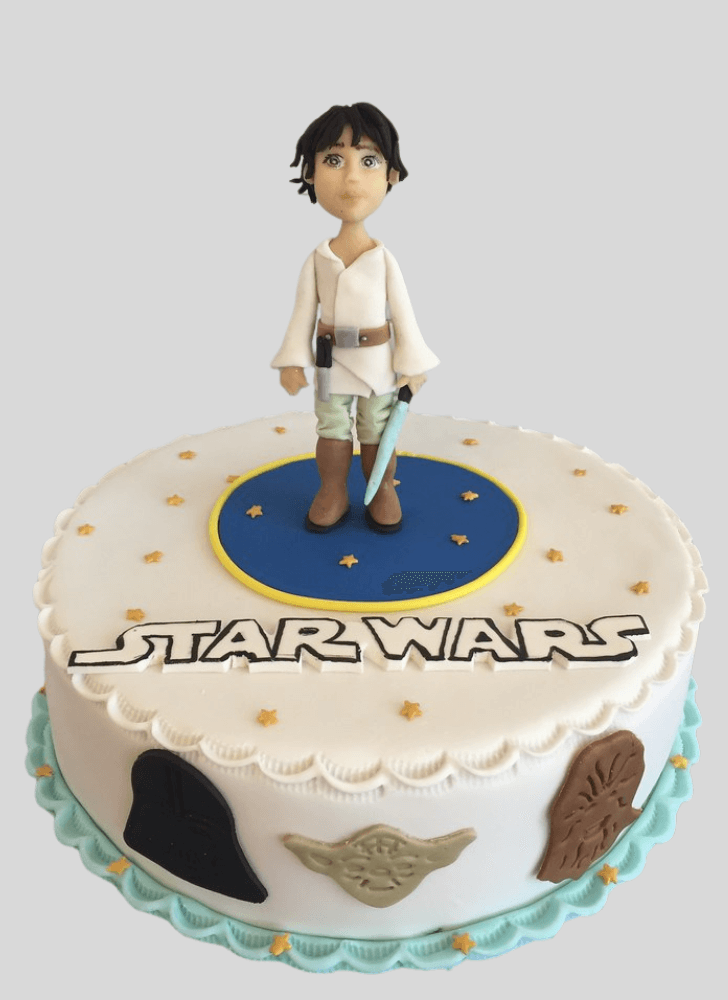 Wonderful Luke Skywalker Cake Design