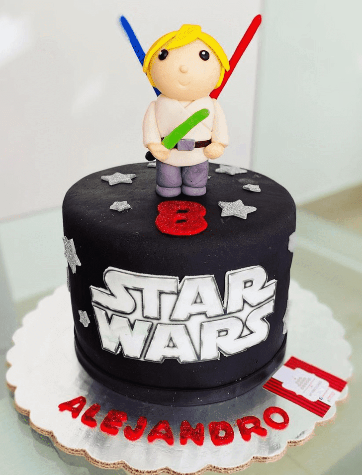 Fetching Luke Skywalker Cake