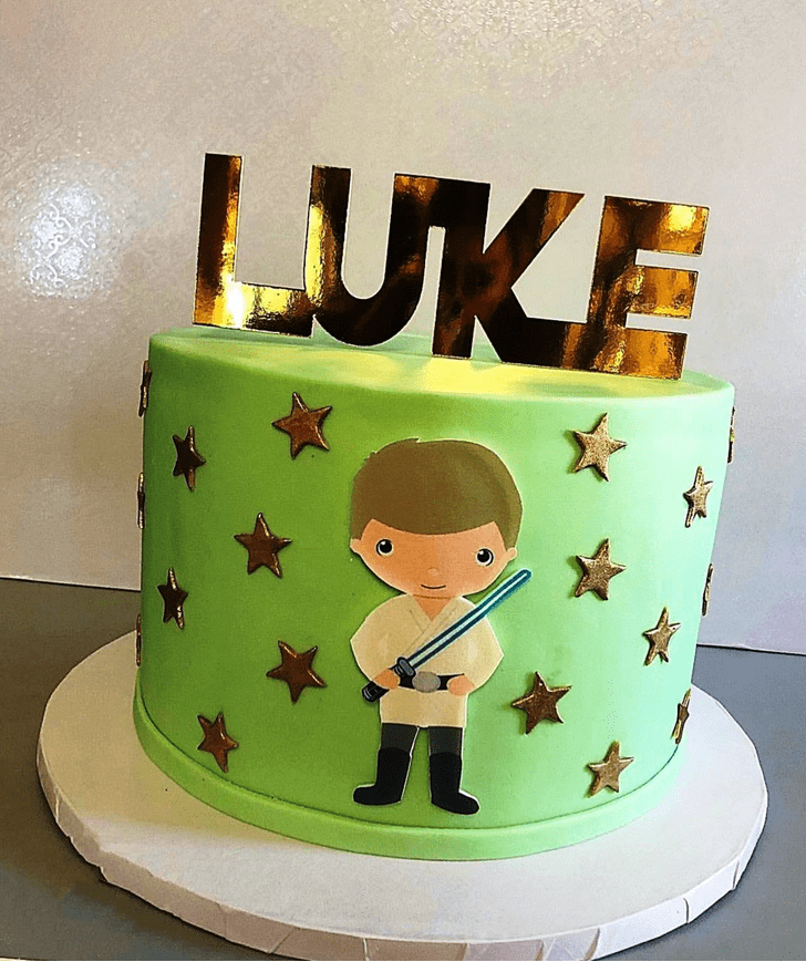 Lovely Luke Skywalker Cake Design