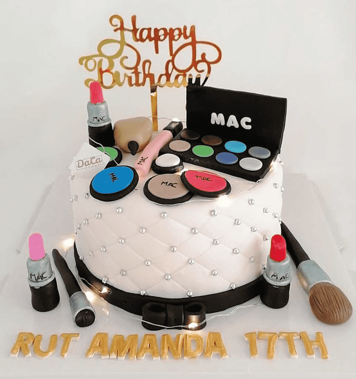 Captivating MAC Makeup Cake