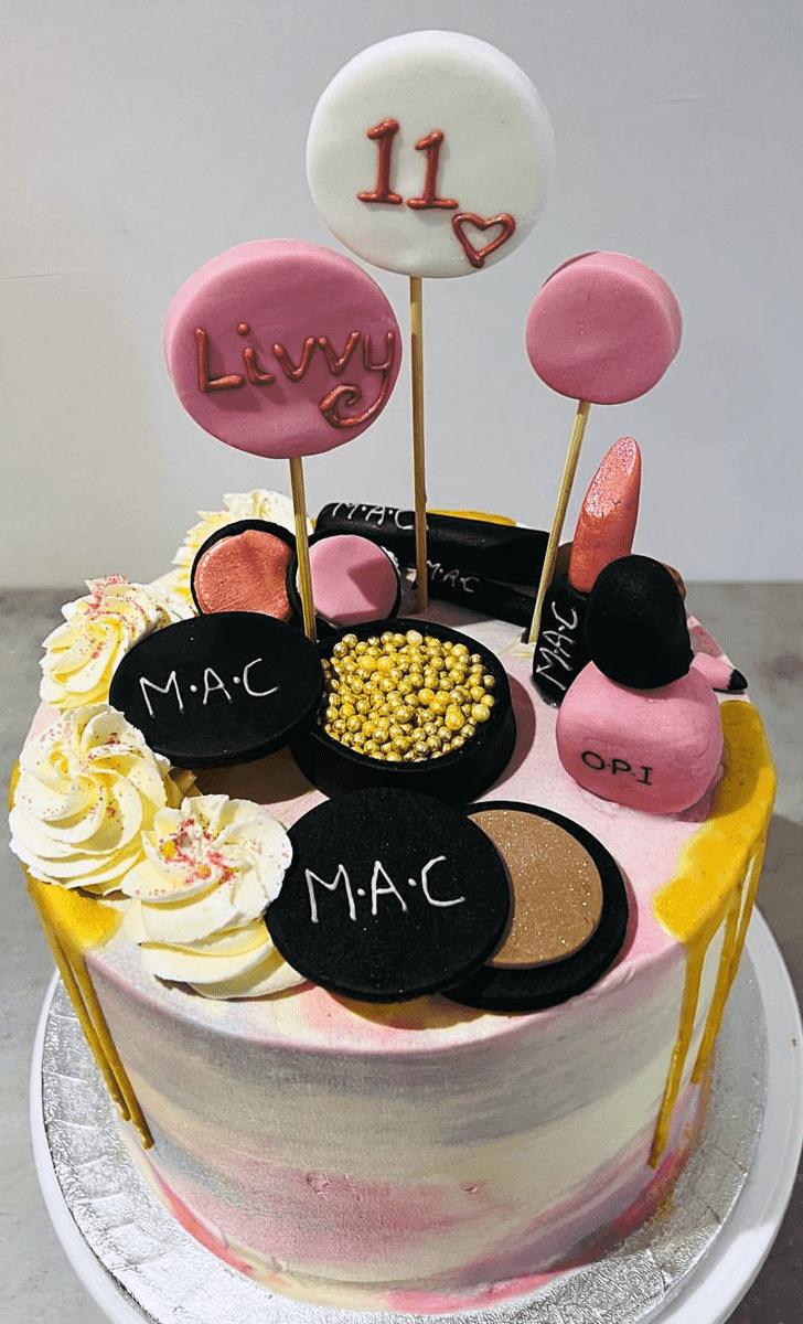 Elegant MAC Makeup Cake