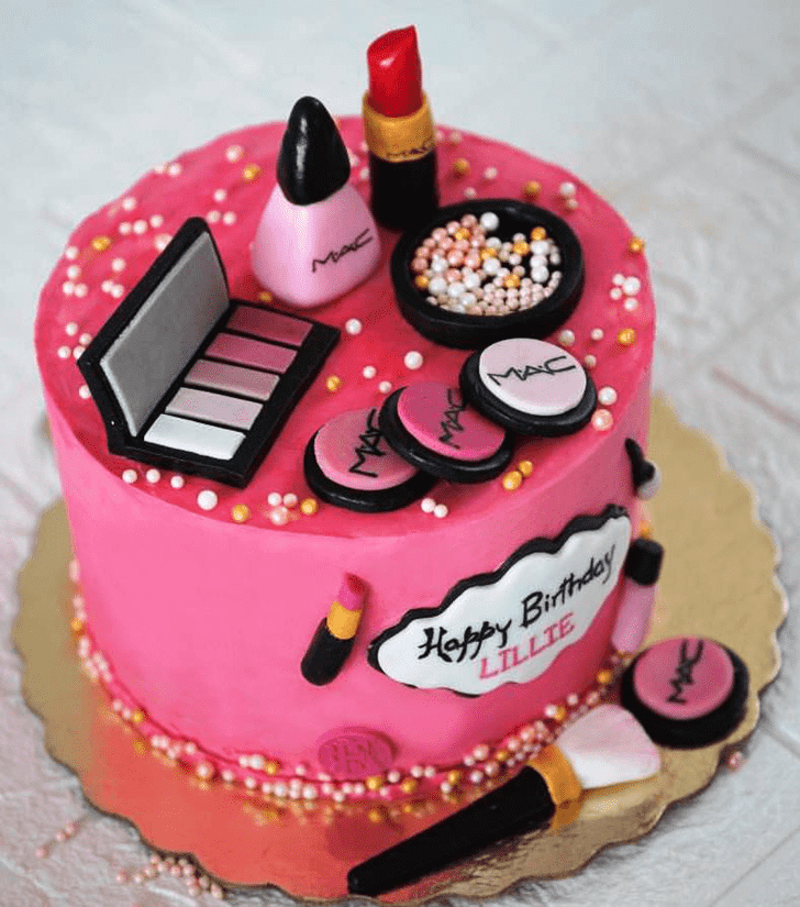 Exquisite MAC Makeup Cake