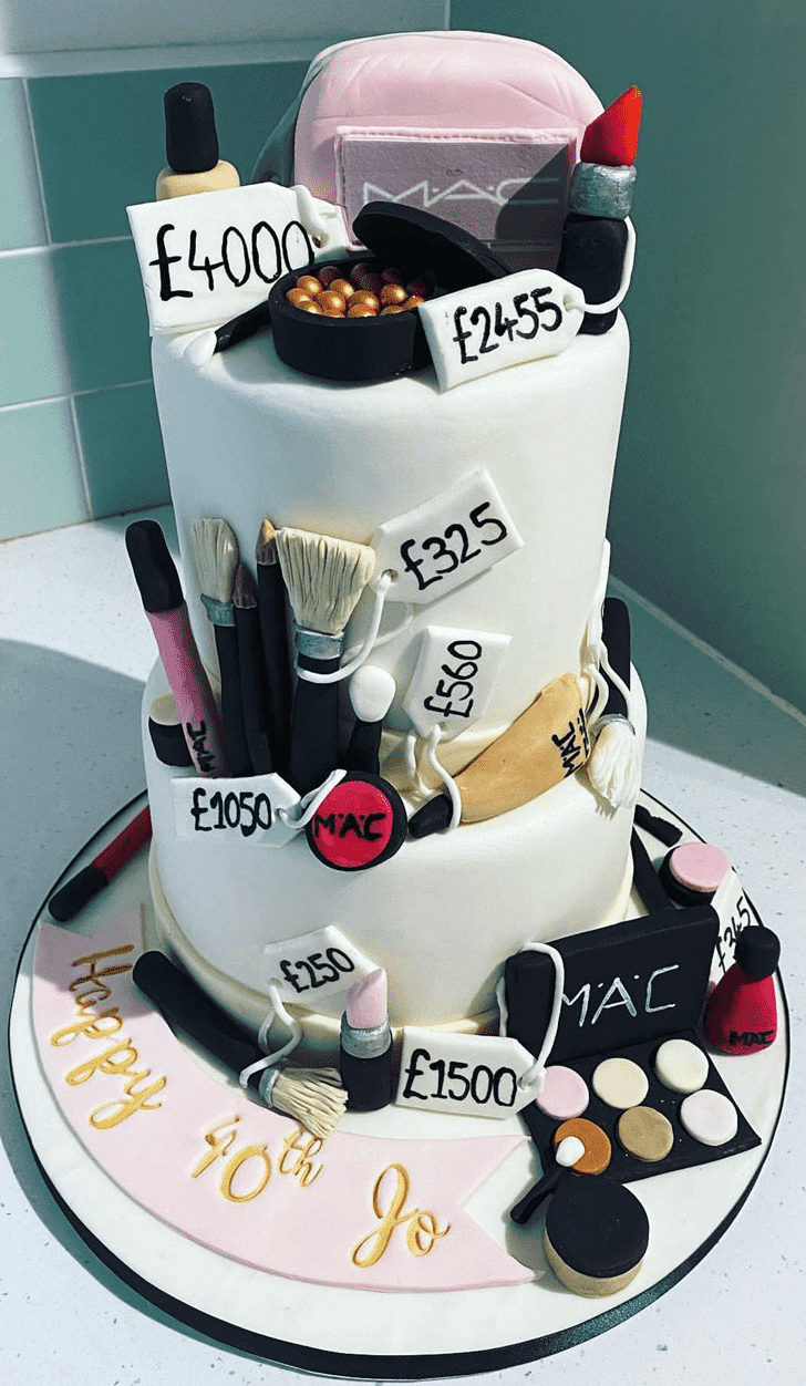 Lovely MAC Makeup Cake Design