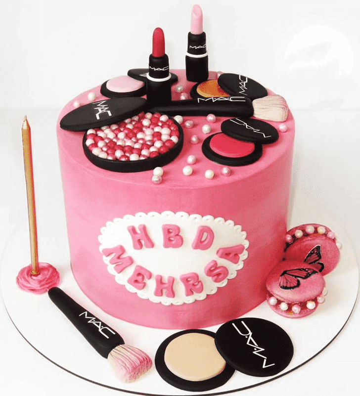 Wonderful MAC Makeup Cake Design