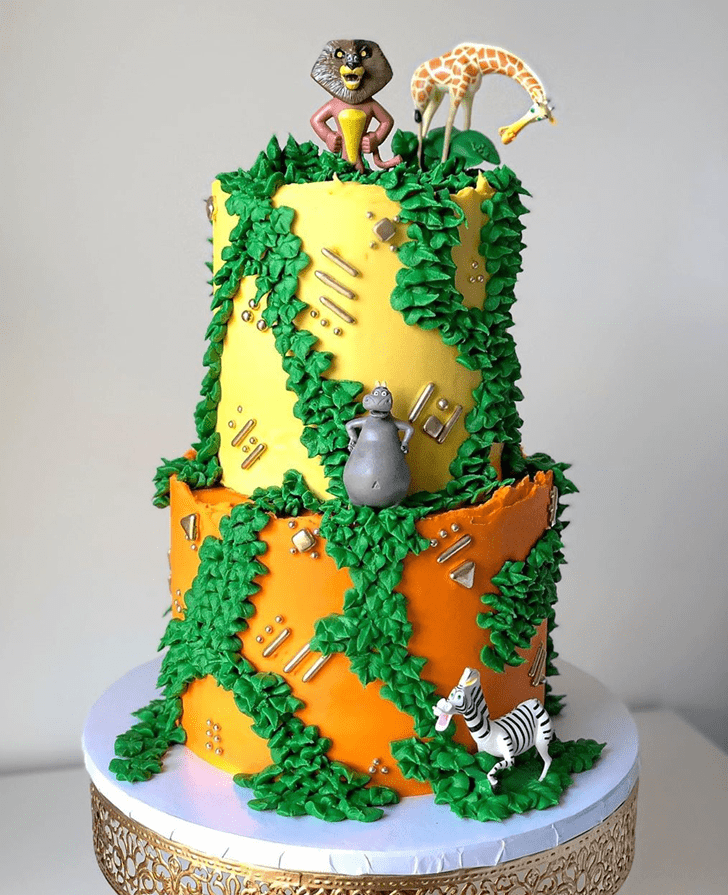 Shapely Madagascar Cake