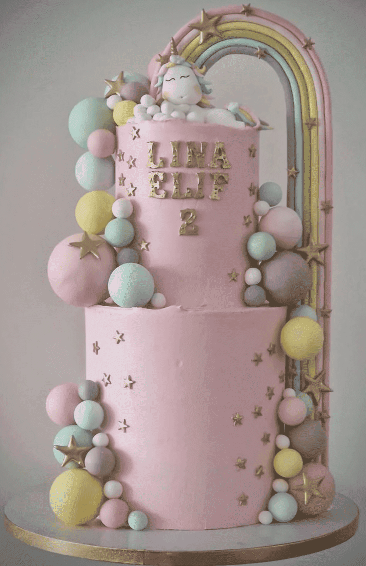 Delicate Magical Unicorn Cake