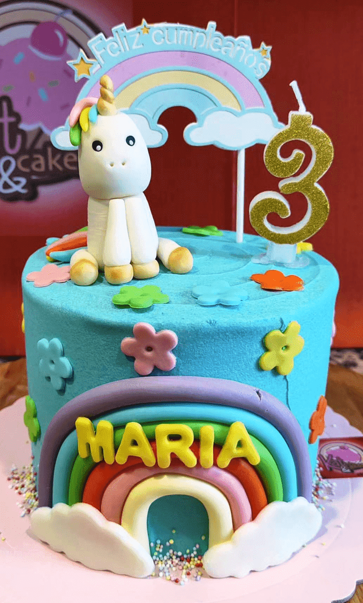 Resplendent Magical Unicorn Cake