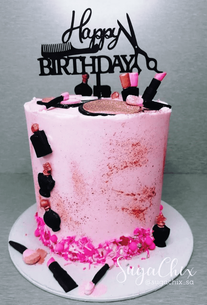 Delightful Makeup Cake