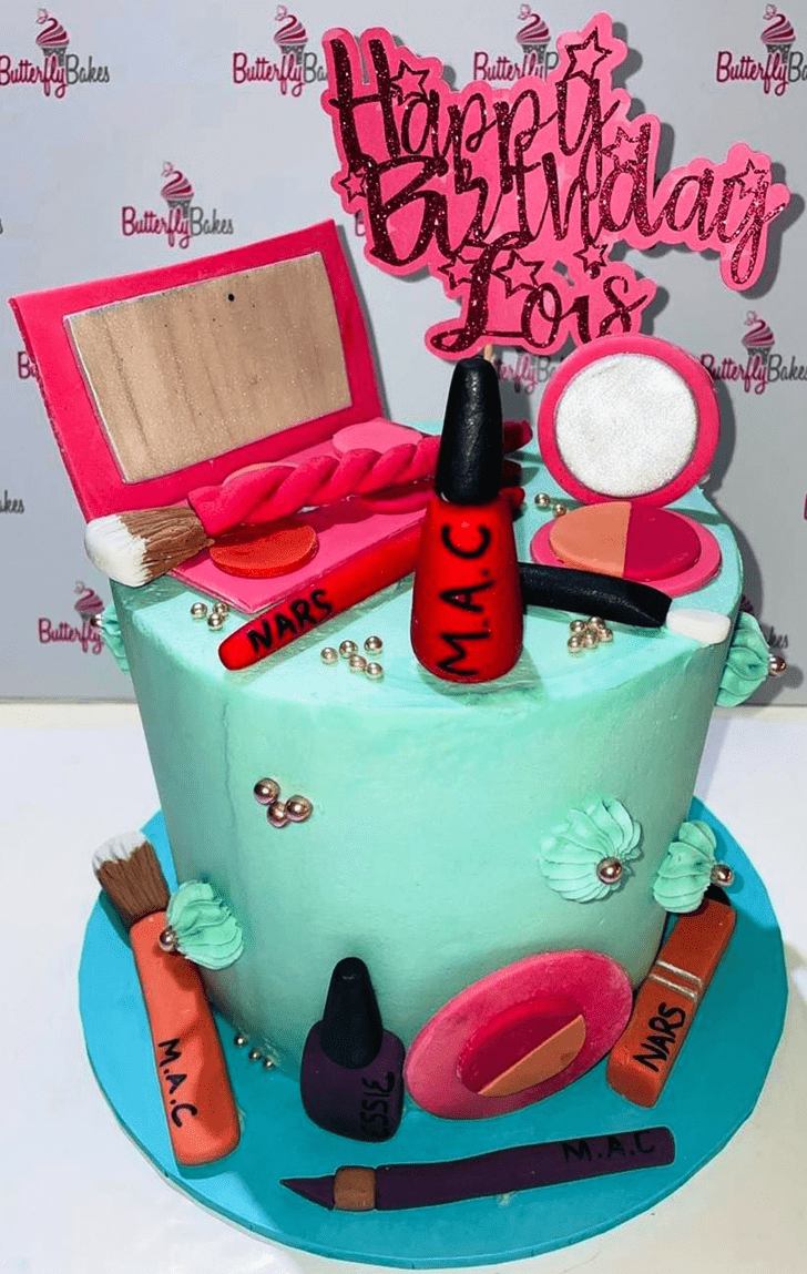 Inviting Makeup Cake