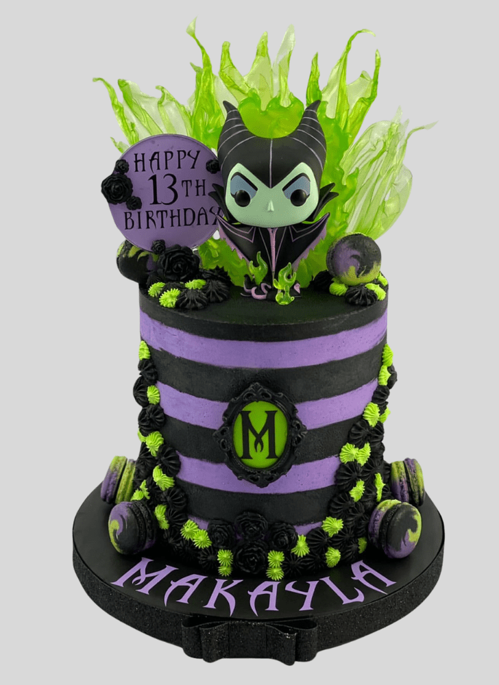 Enthralling Maleficent Cake