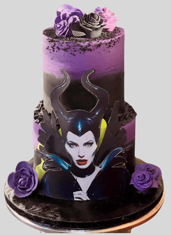 Pretty Maleficent Cake