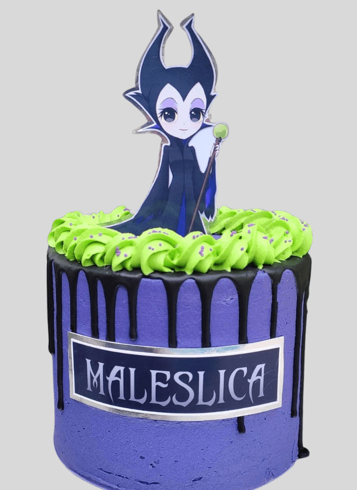 Refined Maleficent Cake