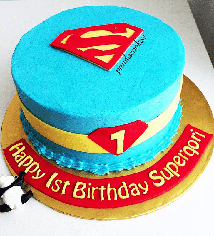 Adorable Man of Steel Cake