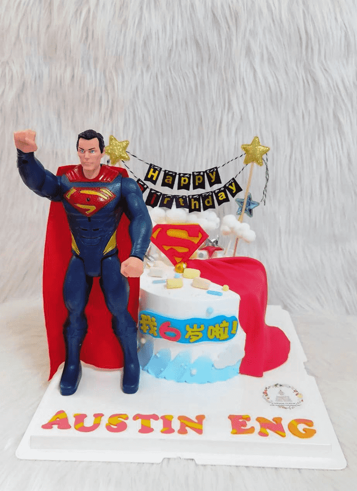 Comely Man of Steel Cake