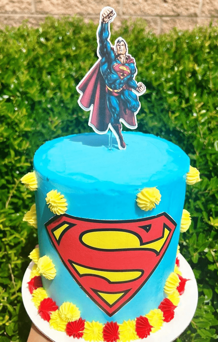Radiant Man of Steel Cake