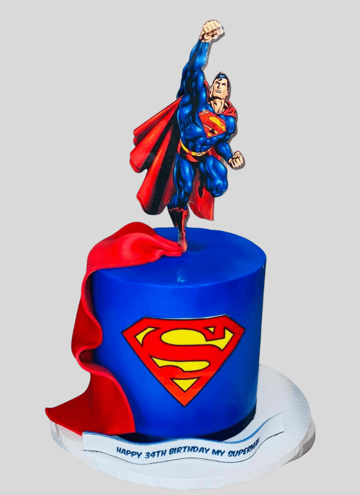 Alluring Man of Steel Cake