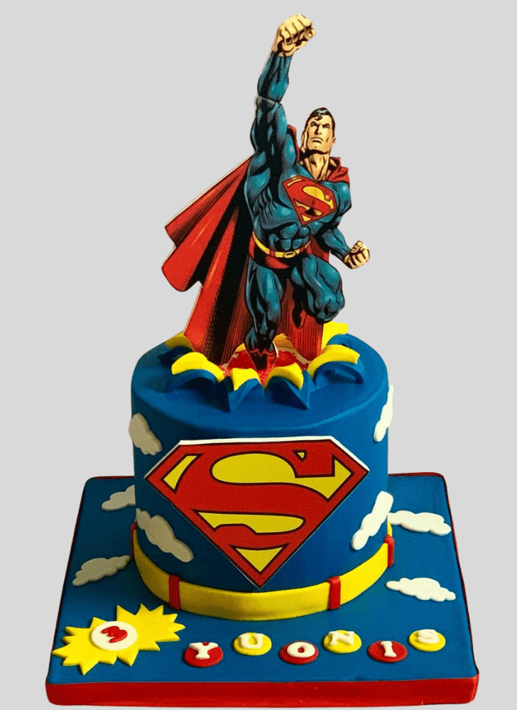 Gorgeous Man of Steel Cake