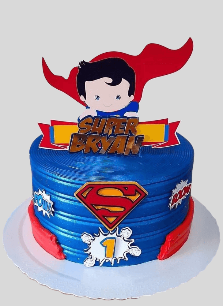 Magnetic Man of Steel Cake