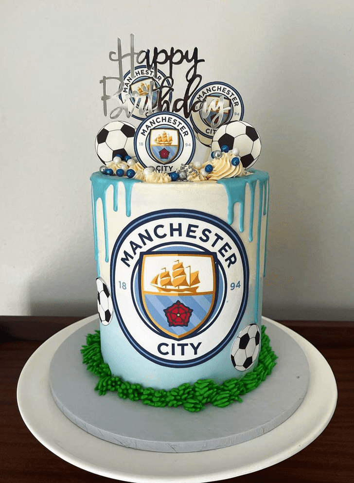 Appealing Manchester City Cake
