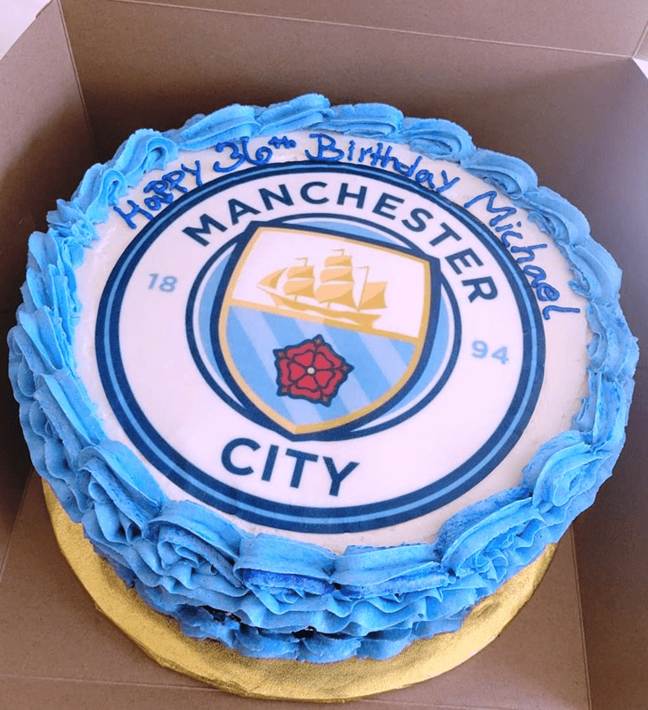 Delightful Manchester City Cake