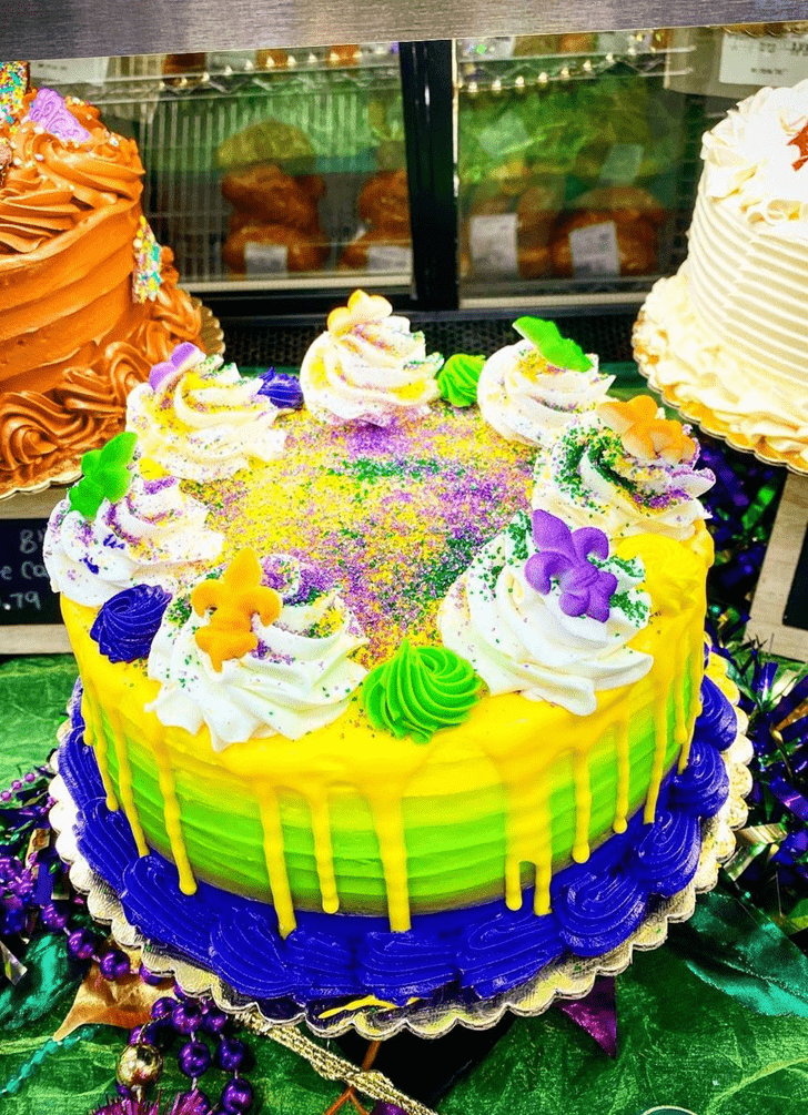 Grand Mardi Gras Cake