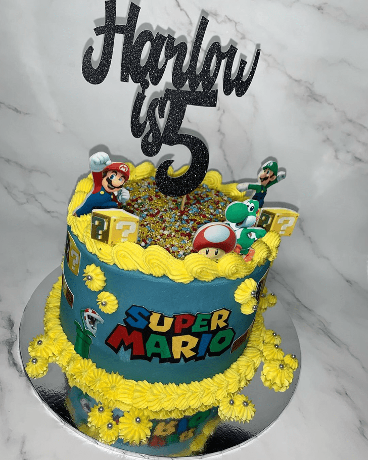 Appealing Mario Cake