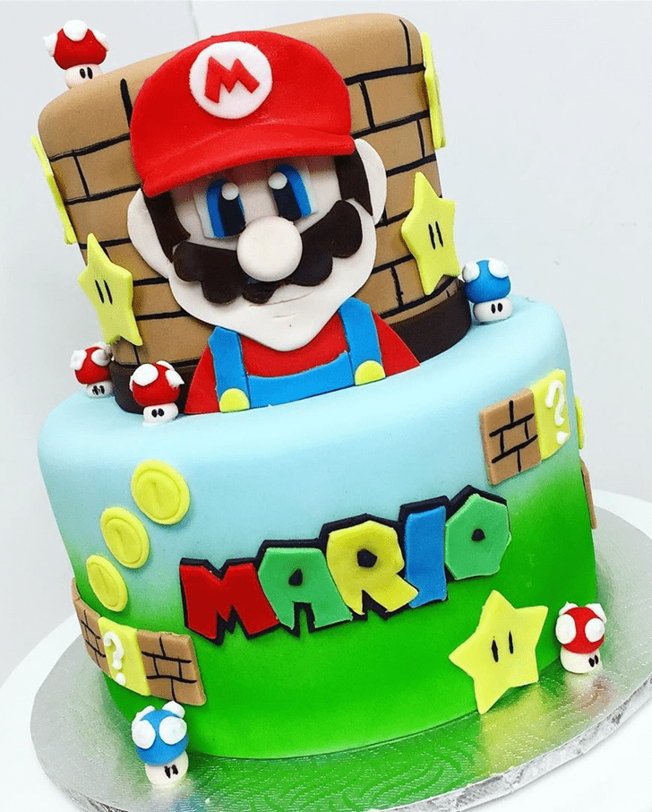 Dazzling Mario Cake